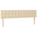 Cadru de pat otoman cu saltele crem 180x200cm stofa - WALTI WALTI