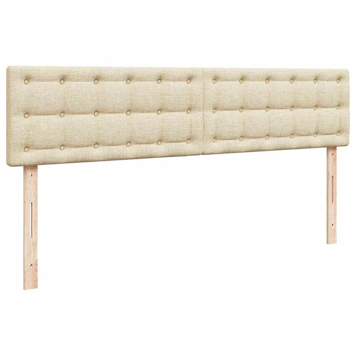 Cadru de pat otoman cu saltele crem 200x200cm stofa WALTI