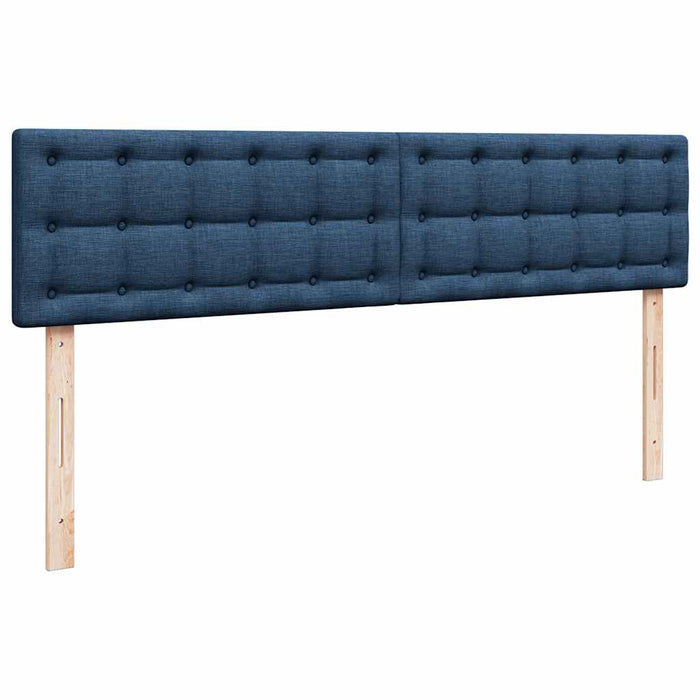 Cadru de pat otoman cu saltele, țesătură albastră 200x200cm - WALTI WALTI