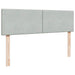 Cadru de pat otoman cu saltele Gri deschis 160x200cm catifea - WALTI WALTI