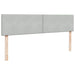 Cadru de pat otoman cu saltele Gri deschis 180x200cm catifea - WALTI WALTI