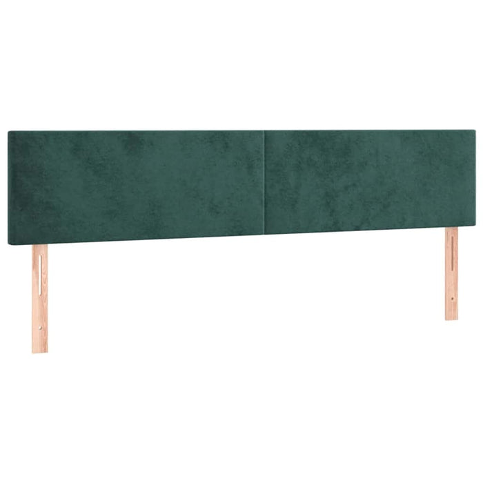 Cadru de pat otoman cu saltele, catifea verde închis 180x200cm - WALTI WALTI