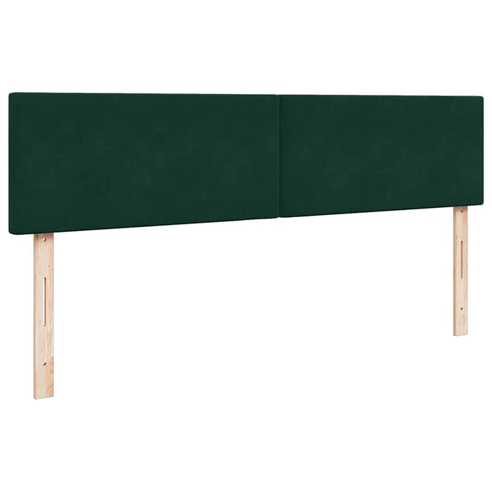 Cadru de pat otoman cu saltele Verde închis 200x200cm catifea - WALTI WALTI