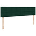 Cadru de pat otoman cu saltele Verde închis 160x200cm catifea - WALTI WALTI