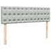 Cadru de pat otoman cu saltele Gri deschis 160x200cm catifea - WALTI WALTI