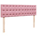 Cadru de pat otoman cu saltele Roz 160x200cm catifea - WALTI WALTI