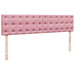 Cadru de pat otoman cu saltele Roz 200x200cm catifea - WALTI WALTI