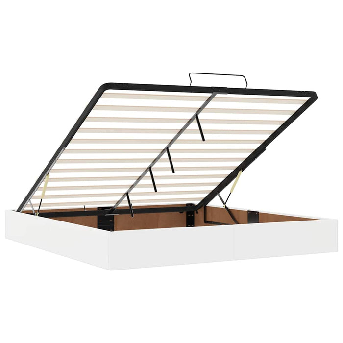 Pat otoman cu saltele și LEDs, 180x200cm, piele ecologică WALTI