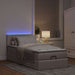 Cadru de pat otoman cu saltea Taupe 80x200cm Material - WALTI WALTI