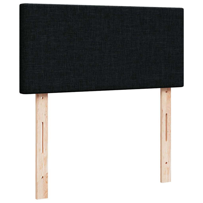 Pat otoman cu saltea țesătură neagră 90x200 cm - WALTI WALTI