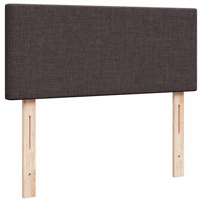 Cadru de pat otoman cu saltea țesătură maro închis 120x190 cm - WALTI WALTI