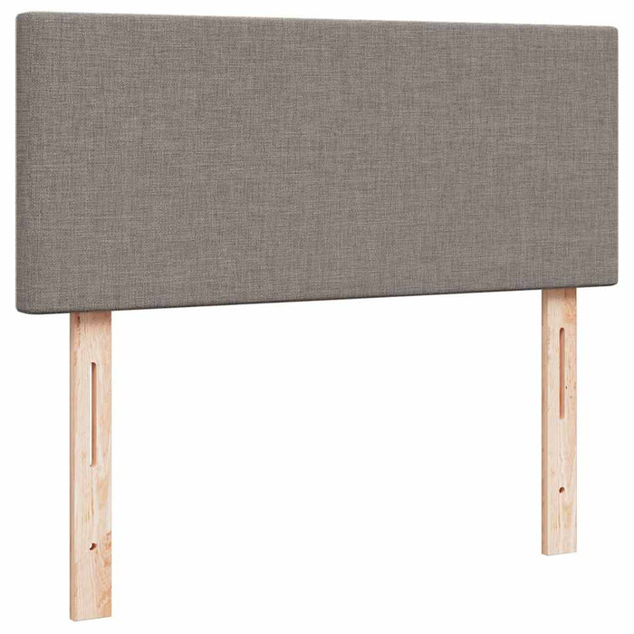 Pat otoman cu saltea și LED-uri, gri taupe, 120x190cm, textil - WALTI WALTI