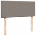 Pat otoman cu saltea și LED-uri, gri taupe, 120x190cm, textil - WALTI WALTI