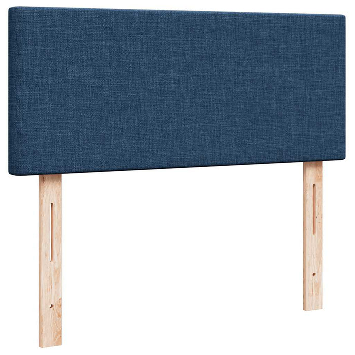 Pat otoman cu saltea și LED-uri, albastru, 120x190cm, textil - WALTI WALTI
