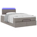 Cadru de pat otoman cu saltea Taupe 120x200cm Material - WALTI WALTI