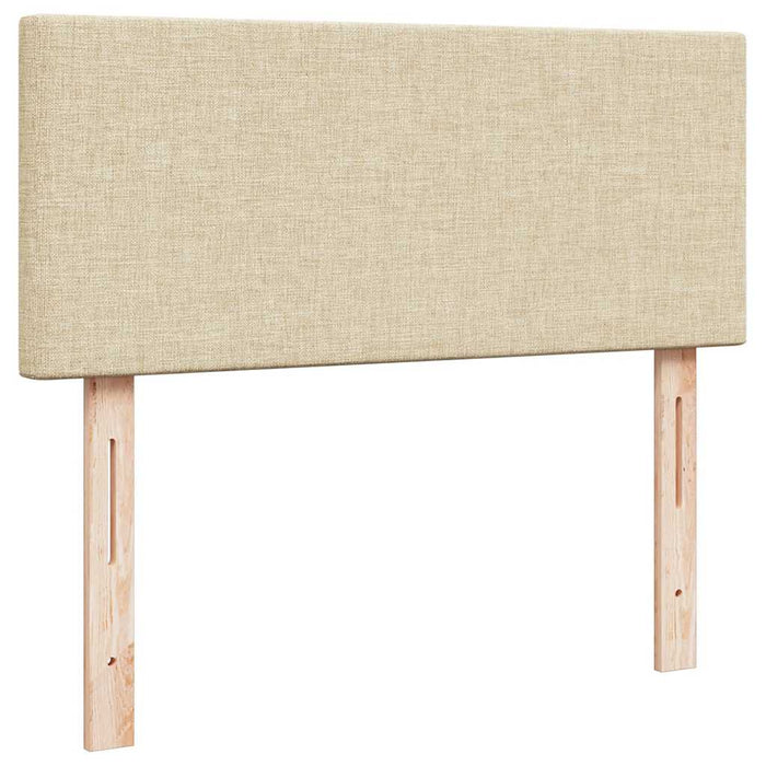 Cadru de pat otoman cu saltea crem 120x200cm stofa - WALTI WALTI