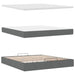 Pat otoman cu saltea și LED-uri, gri închis, 180x200cm, textil - WALTI WALTI