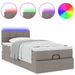 Pat otoman cu saltea Taupe 100x200 cm Stofa - WALTI WALTI