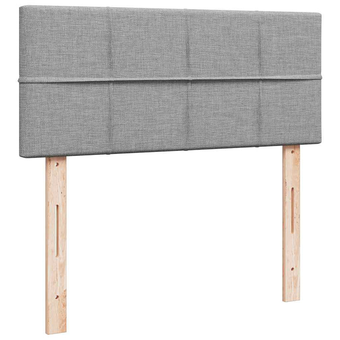 Pat otoman cu saltea țesătură gri deschis 120x200 cm - WALTI WALTI