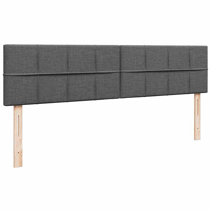 Pat otoman cu saltea și LED-uri, gri închis, 180x200cm, textil - WALTI WALTI