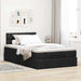Pat otoman cu saltea negru 120x200 cm stofa - WALTI WALTI