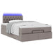 Cadru de pat otoman cu saltea Taupe 120x200cm Material - WALTI WALTI