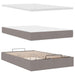 Cadru de pat otoman cu saltea Taupe 120x200cm Material - WALTI WALTI
