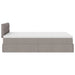 Cadru de pat otoman cu saltea Taupe 120x200cm Material - WALTI WALTI