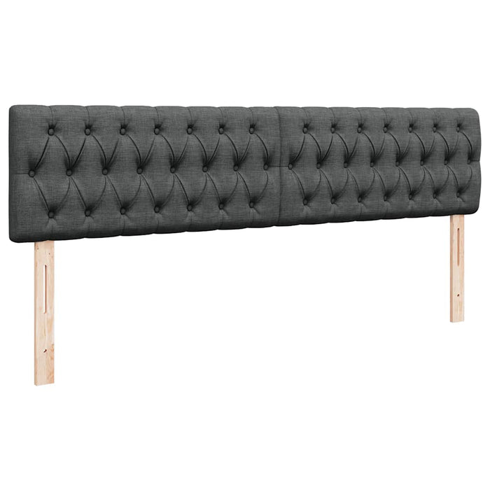 Pat otoman cu saltea și LED-uri, gri închis, 180x200cm, textil - WALTI WALTI