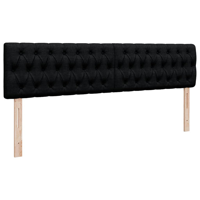 Pat otoman cu saltea și LED-uri, negru, 180x200cm, textil - WALTI WALTI
