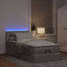 Cadru de pat otoman cu saltea Taupe 80x200cm Material - WALTI WALTI