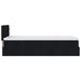 Pat otoman cu saltea negru 100x200 cm stofa - WALTI WALTI