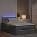 Pat otoman cu saltea țesătură gri deschis 120x200 cm - WALTI WALTI
