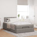 Cadru de pat otoman cu saltea Taupe 120x200cm Material - WALTI WALTI
