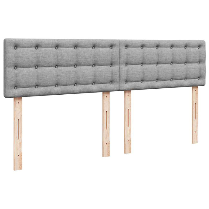 Pat otoman cu saltea țesătură gri deschis 160x200 cm - WALTI WALTI