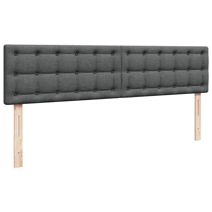 Cadru pat otoman cu saltea țesătură gri închis 160x200 cm - WALTI WALTI