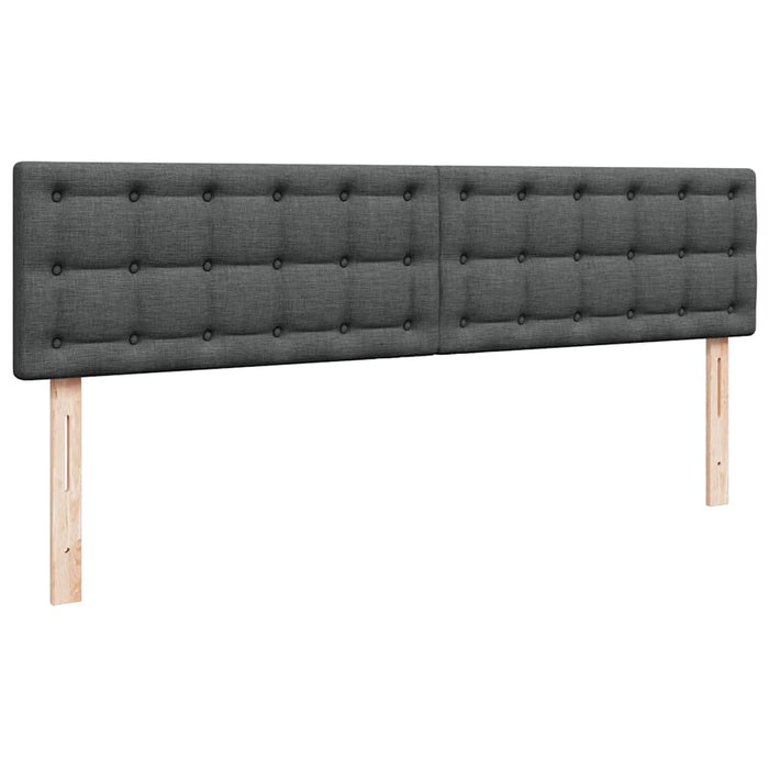 Pat otoman cu saltea și LED-uri, gri închis, 180x200cm, textil - WALTI WALTI