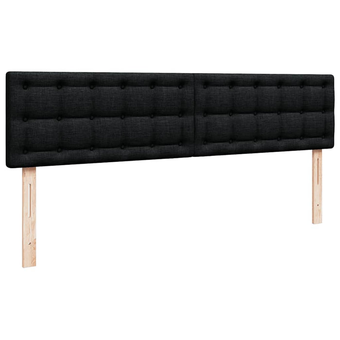 Pat otoman cu saltea și LED-uri, negru, 180x200cm, textil - WALTI WALTI