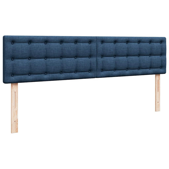Pat otoman cu saltea și LED-uri, albastru, 180x200cm, textil - WALTI WALTI