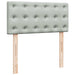 Cadru de pat otoman cu saltea Gri deschis 80x200cm catifea - WALTI WALTI