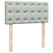 Cadru de pat otoman cu saltea Gri deschis 100x200cm catifea - WALTI WALTI