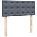 Pat otoman cu saltea și LED-uri, gri închis, 120x190cm, catifea - WALTI WALTI