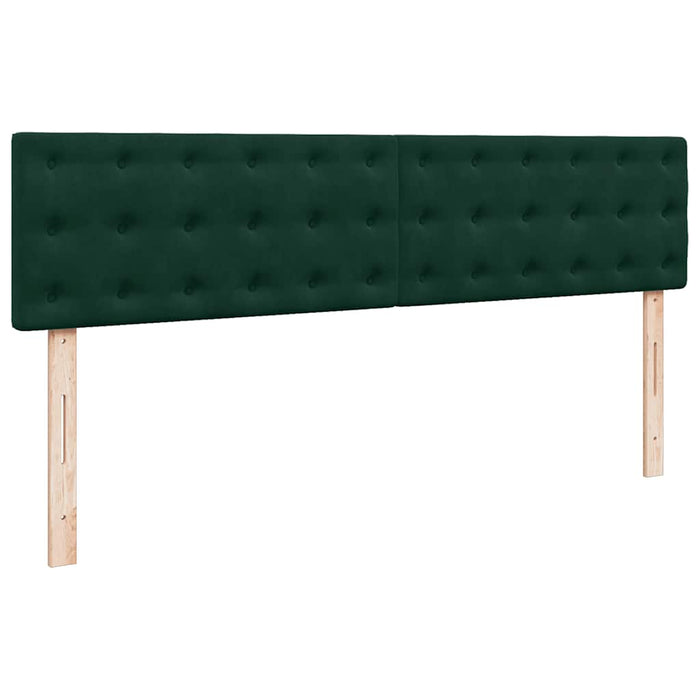 Cadru de pat otoman cu saltea verde închis 180x200cm catifea - WALTI WALTI