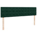 Cadru de pat otoman cu saltea verde închis 180x200cm catifea - WALTI WALTI