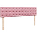 Cadru de pat otoman cu saltele Roz 200x200cm catifea - WALTI WALTI