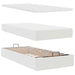 Cadru de pat otoman cu saltea alb 160x200cm piele artificială - WALTI WALTI