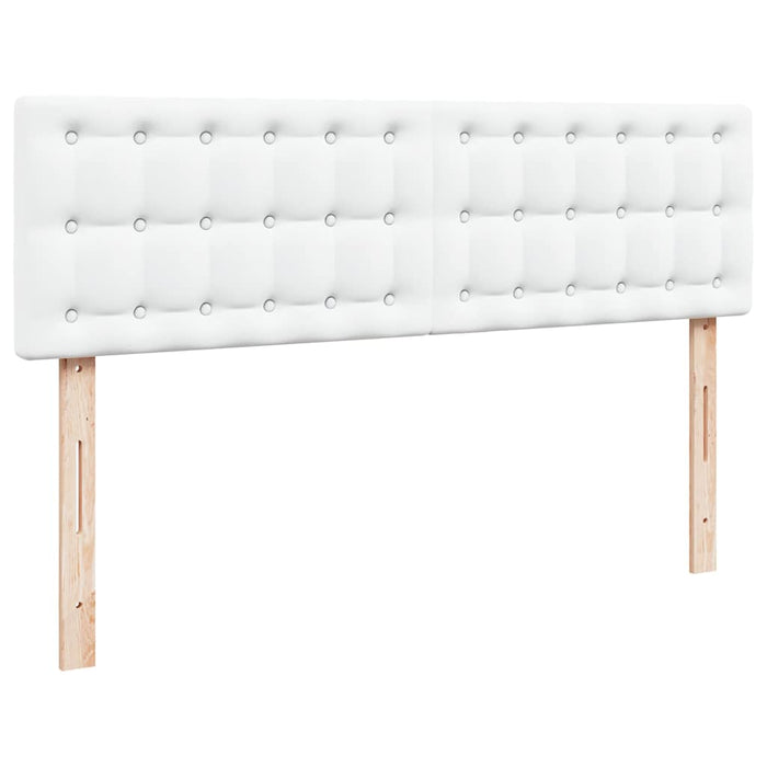 Cadru de pat otoman cu saltea alb 160x200cm piele artificială - WALTI WALTI