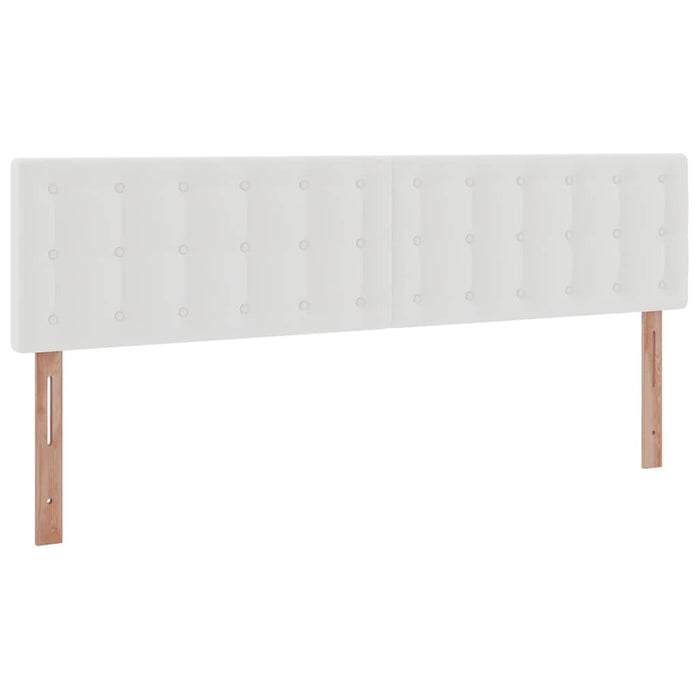 Cadru de pat otoman cu saltele alb 180x200cm piele artificială - WALTI WALTI
