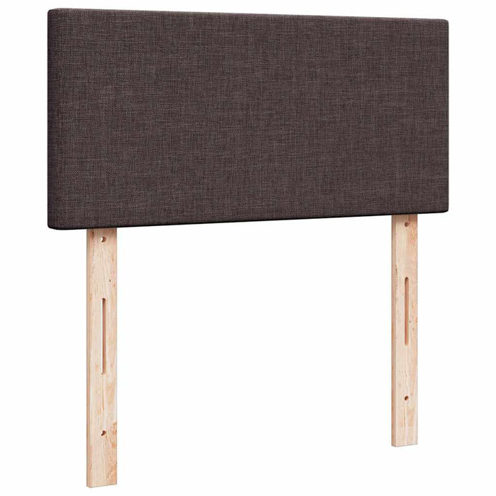 Cadru de pat otoman cu saltele, țesătură maro închis 160x200 cm - WALTI WALTI