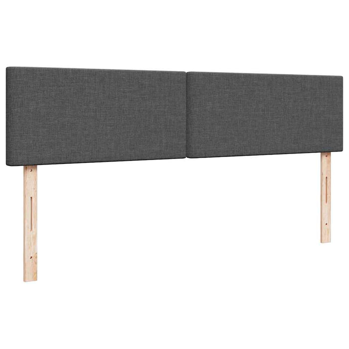 Cadru de pat otoman cu saltele Gri închis 180x200cm țesătură - WALTI WALTI